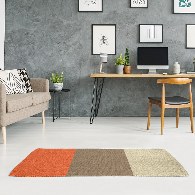 Chenille Striped Indoor Rug, Rectangle 5' x 7', Yes