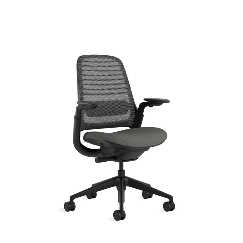 Steelcase Series 1 Task Chair, Night Owl/Graphite, Black, Carpet