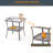 Attif Square Metal Outdoor Side Table , 18.15'' in. W 18.15'' in. D-1496473004