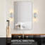 Luminaires de salle de bain modernes en chrome avec abat-jour en verre transparent - applique murale haut / bas pour salle de bain, chambre à coucher, salon