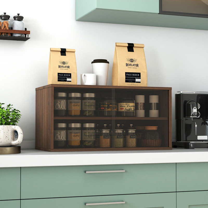 Organisateur de rangement empilable et peu encombrant pour cuisine, salon, bureau