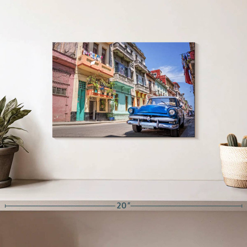 Voiture cubaine rétro Mehar, H 8 po x l 12 po