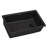 Ruvati 32 x 19 inch epiGranite Undermount Granite Composite Quartz Single Bowl Kitchen Sink - Midnight Black --36823462