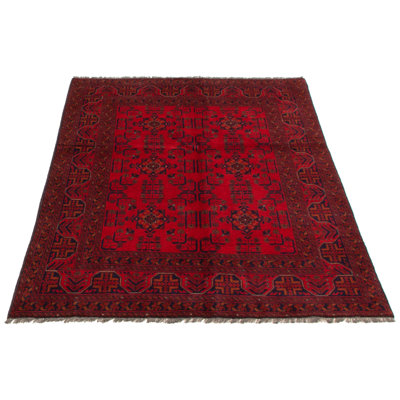 Lyte One-of-a-Kind 4'11" X 6'6" New Age Wool Area Rug in Red
