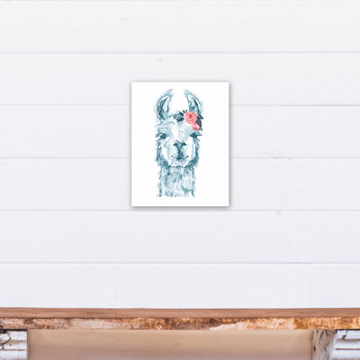 Art sur toile tendance llama Maron