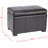 Maiden Faux Leather Ottoman