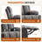 Swivel Rocker Recliner Chair with Vibration Massage and Heat for Living Room ,with Rocking Function and Side Pocket, USB Charge Port,2 cup holders-1846759927