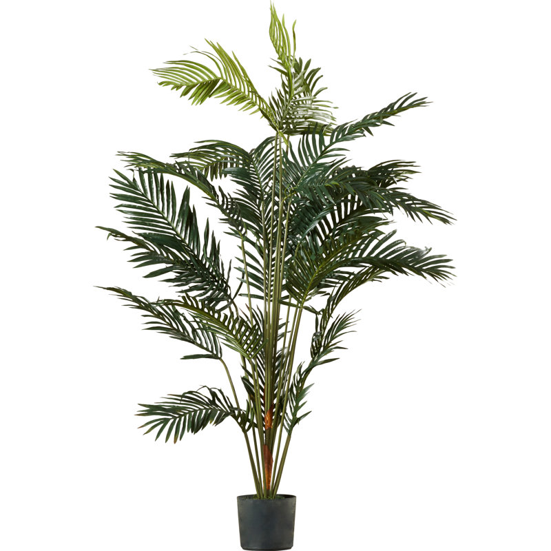Faux Palm Tree in Pot, 84" H x 59" W x 54" D