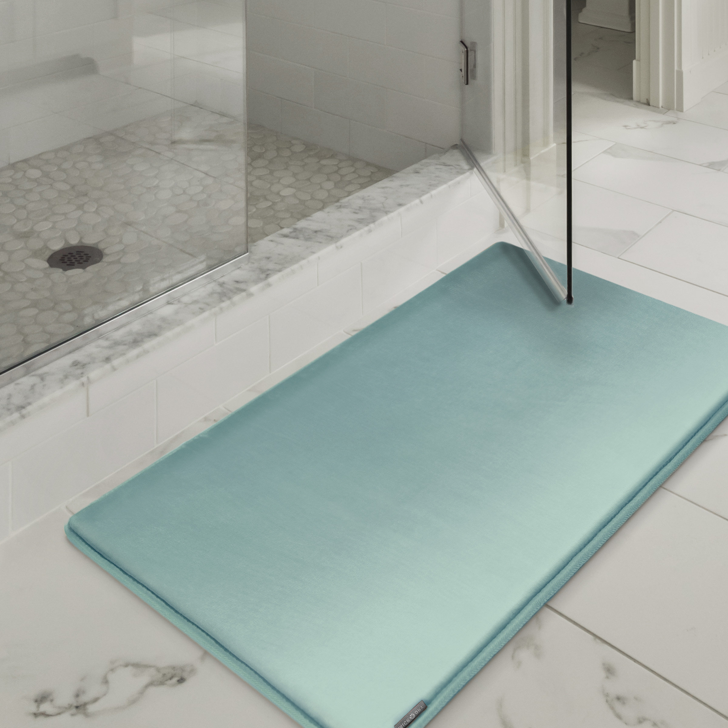 Microdry MICRODRY Extra Thick Softlux Charcoal Infused Memory Foam Bath