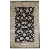 Hand Woven Silk and Wool Area Rug