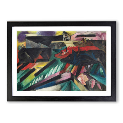 The Wolves by Franz Marc - Picture Frame Painting