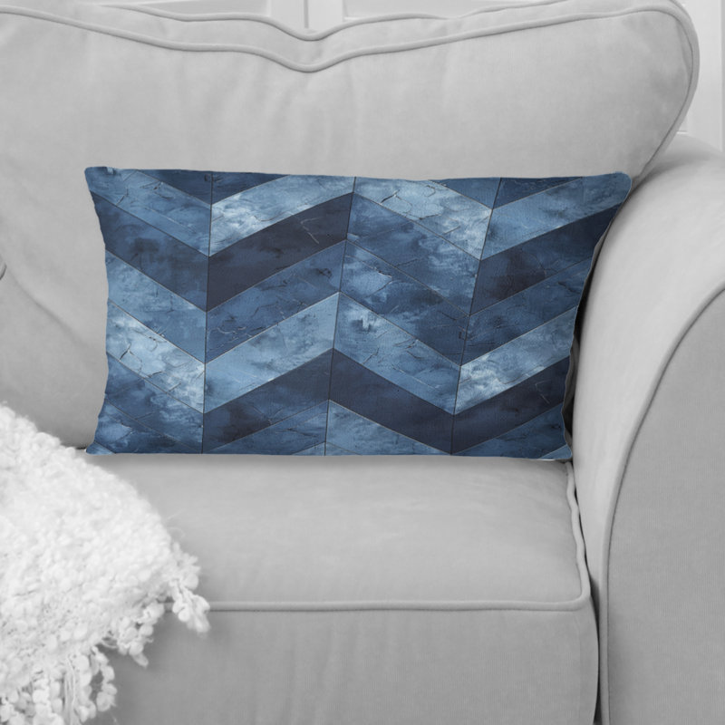 Motif lombaire traditionnel à chevrons bleus Glam I