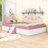 Upholstered Daybed with Staircase and Safety Fence-1039092971-1009486692