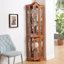 Armoire vitrée pour rangement en coin-1087669495