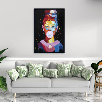 Décor coloré sur toile Audrey Hepburn
