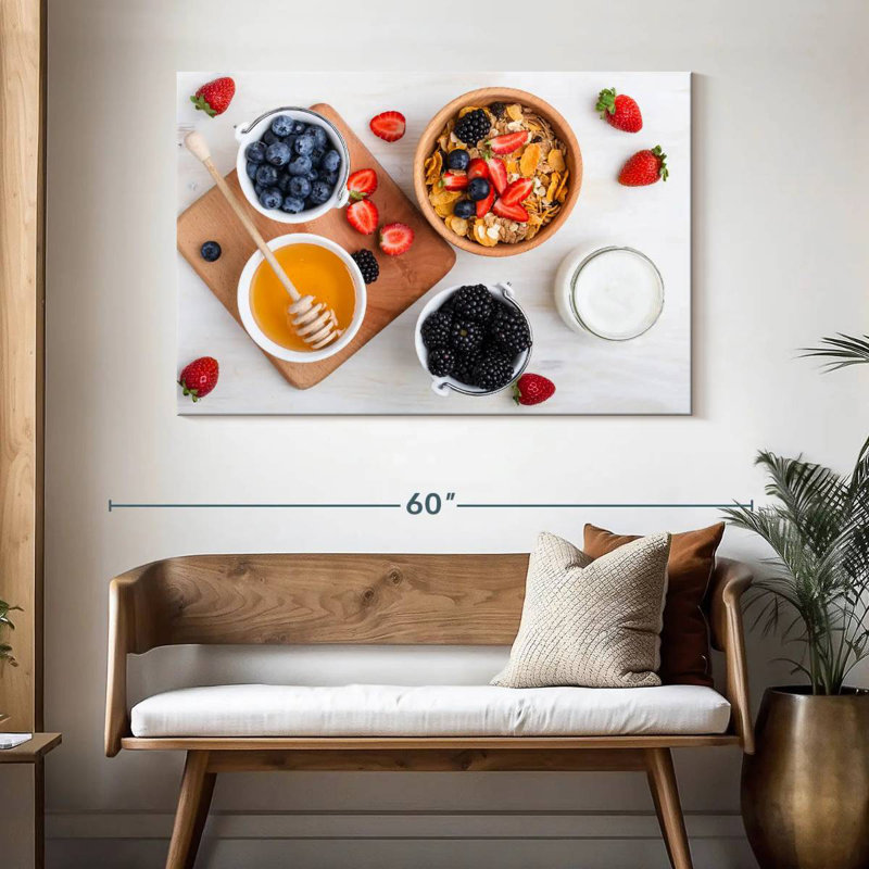 Yarlin Berry Cereal Breakfast, 32" H x 48" W