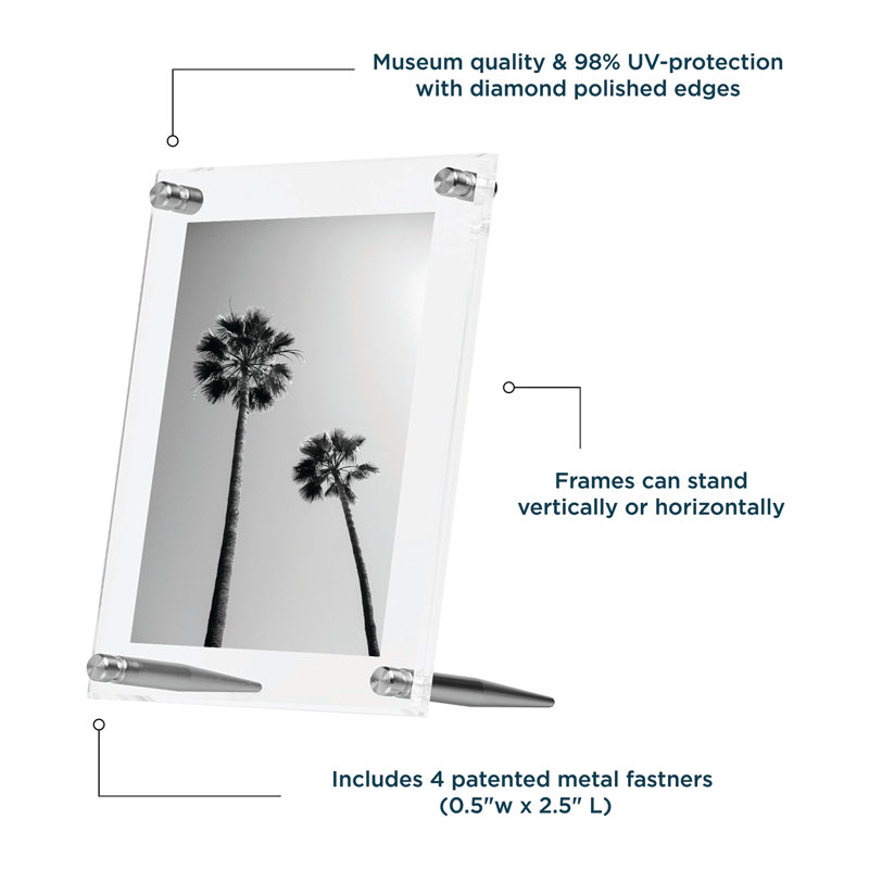 Tabletop Picture Frame, 5" x 7", Silver