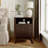18" Nightstand With Charging Station & Faux Marble Top-982341499