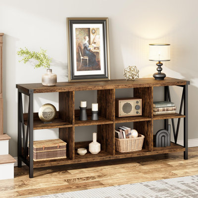 Entryway Console Table, 3 Tier Industrial Metal Sofa Table by Gracie Oaks