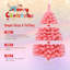 Arbre de Noël rose en flocage artificiel en PVC-137626717