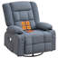 Fauteuil inclinable de massage à bascule de massage avec massage 3D à 4 points et chaleur pour le salon avec fonction berçante et 2 porte-gobelets, port de charge USB-1120654304