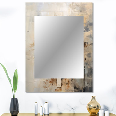 Minimalisme Christianisme Cross Collage - grand miroir mural Christianity, miroir décoratif traditionnel, impression d'art en métal