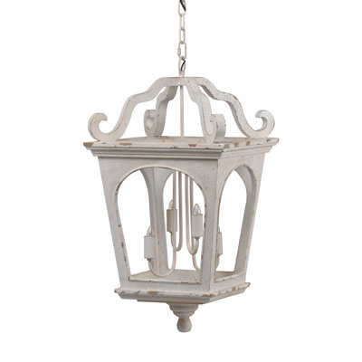 Lustre 1 pièce en bois 4 po