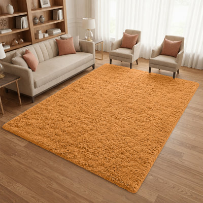 Machine Tufted High Pile Shag Area Rug(Ultra Soft & Fluffy)