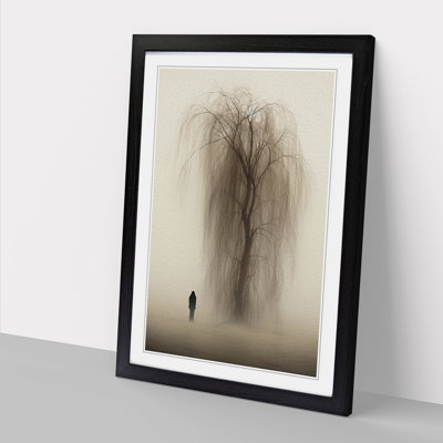 Weeping Willow Minimalism - Framed Print