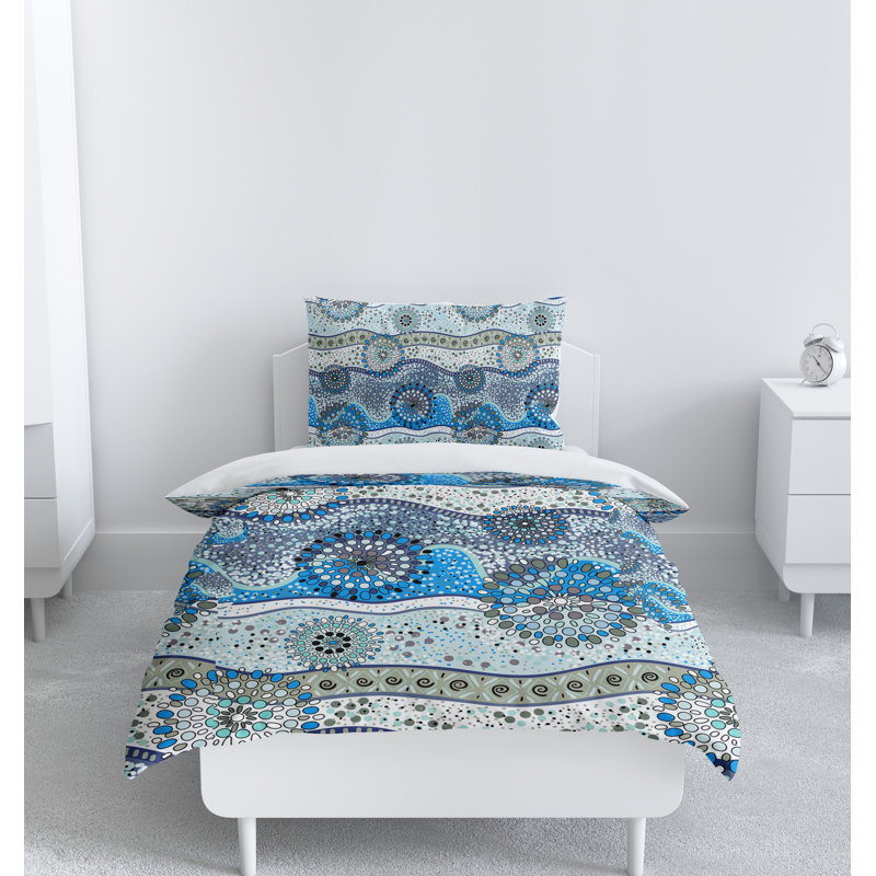 Modern & Contemporary Polyester Duvet Cover, King Duvet Cover + 2 King Shams
