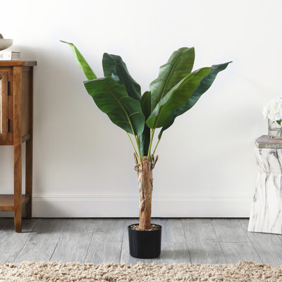 Faux Banana Leaf 40" Potted Tree