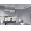 Miroir de salle de bain mural 84 x 48 pouces avec cadre en aluminium, transparent et durable pour les intérieurs modernes-30870494-30870488