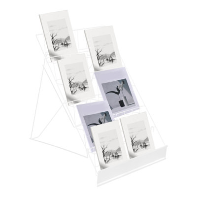 Desktop Magazine Rack Iron Countertop Rack Book Display Rack Comic Book Display Rack For Home/Office by Wrought Studio