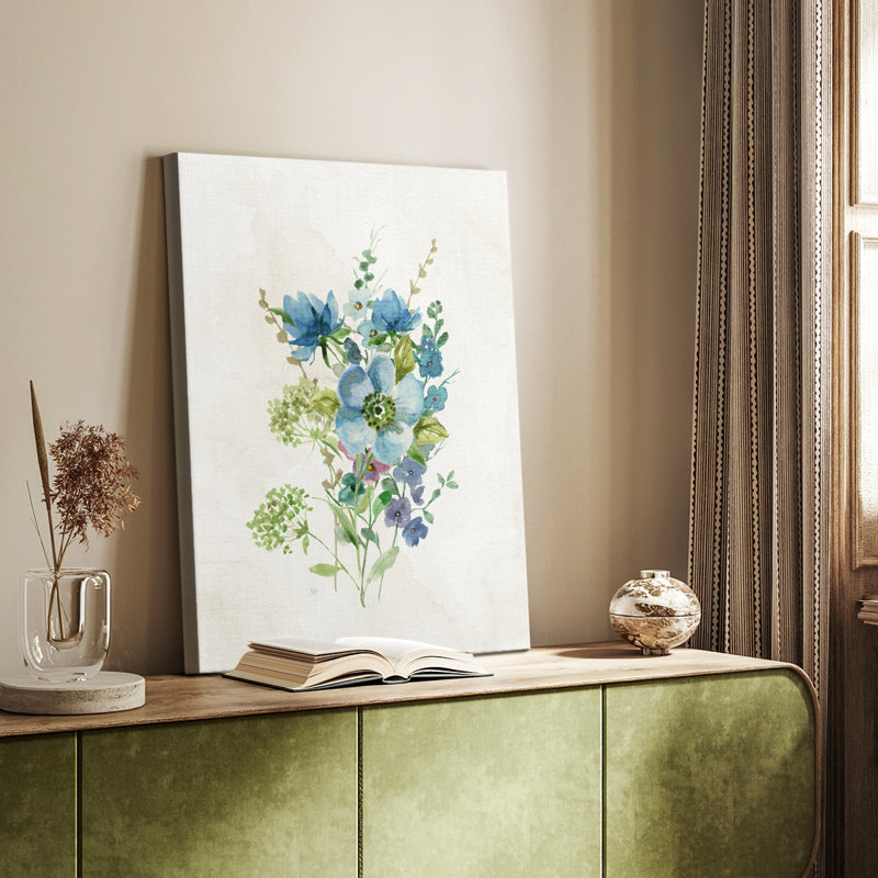 Bouquet de Blue I - galerie sur mesure, H 12 po x l 8 po