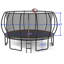 Trampoline 16 pi - Noir et rouge