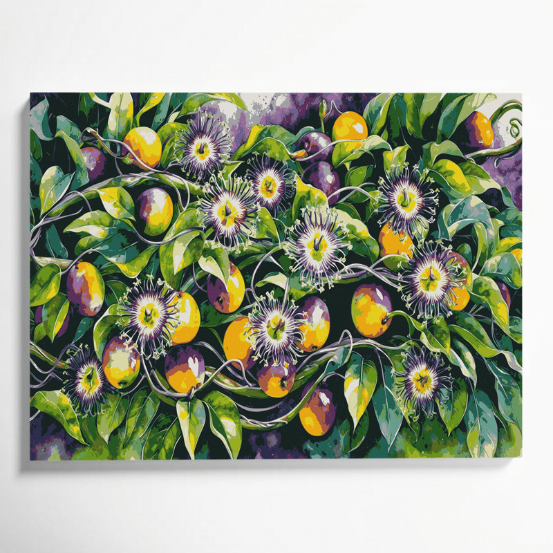 «Hawaiian Passion Fruit», art mural sur toile, H 11 po x l 14 po