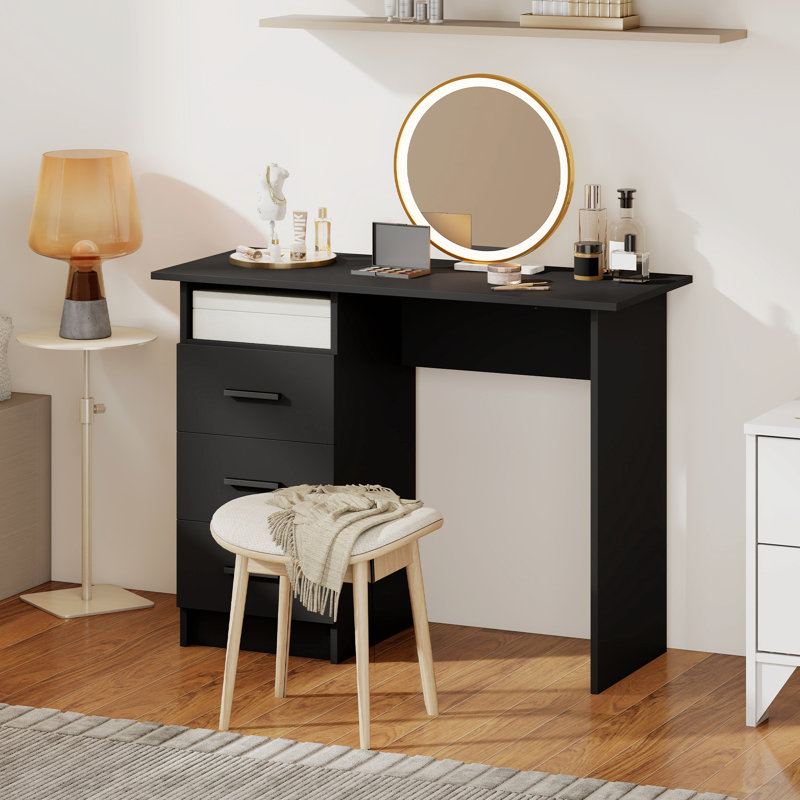 Bureau d'ordinateur avec tiroirs, bureau à domicile 39 "avec tablette ouverte