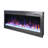 44 Inch In Wall Recessed Electric Fireplace With Remote And Multi Color Flame & Emberbed, Led Light Heater