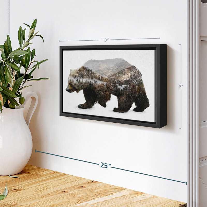 «The Kodiak Brown Bear», reproduction sur toile, H 9 po x l 13 po