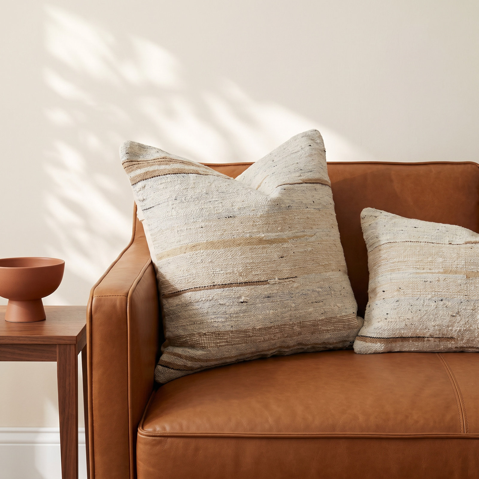 20" x 20" Wool Pillow Cover, 2 Piece Set, Square 20"