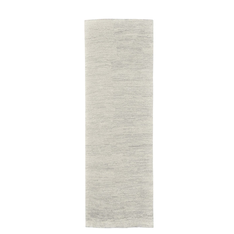 Pinkerton Hand Knotted Wool Melange/Sand Rug, Runner 70 x 240 cm