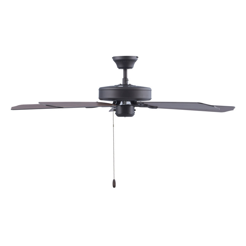 Royal Star 52" 5-Blade Indoor Ceiling Fan, Oil Rubbed Bronze, Brown Wood, Yes
