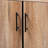 Linden 3-Door Dining Room Sideboard Buffet in Natural Oak Finish, 34.4" H X 47" W X 13.58" D