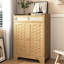 Armoire à café, buffet avec tiroir et tablette réglable, armoire de rangement avec porte de grange