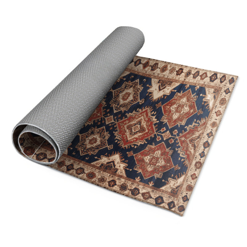 Tapis d'intérieur et d'extérieur brun Persian, Rectangulaire 3 pi x 5 pi