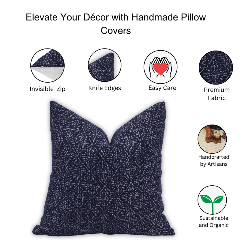 Linen Square Pillow Cover, 22" x 22"