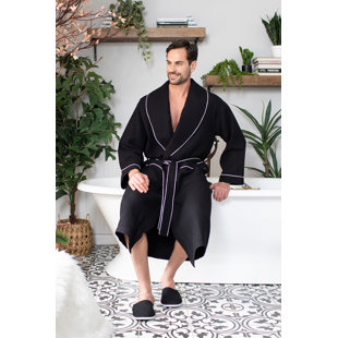 Peignoir gaufré LOTUS LINEN - Peignoirs de luxe en coton pour hôtel / spa