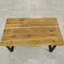 Shorthill Oak Rectangular Wood Top Dining Table with Steel Base-589847782-589847711