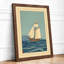 Sailing Vessel at Calm Coastal - Framed Print-856618091-856618096