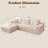 Boneless 106" W Configurable Compression Sectional Sofa With L-Shape Chaise-325703100-325702720